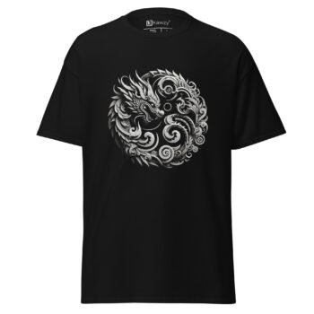 Ornamental Dragon T-shirt - Intricate Asian Design