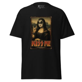 KISS Band Tribute T-shirt - Mona Lisa Makeup Parody