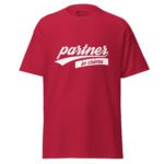 Partner in Crime T-shirt - Funny Duo Couple Graphic Tee 1 unisex-classic-tee-cardinal-front-6a654cf111a11.jpg