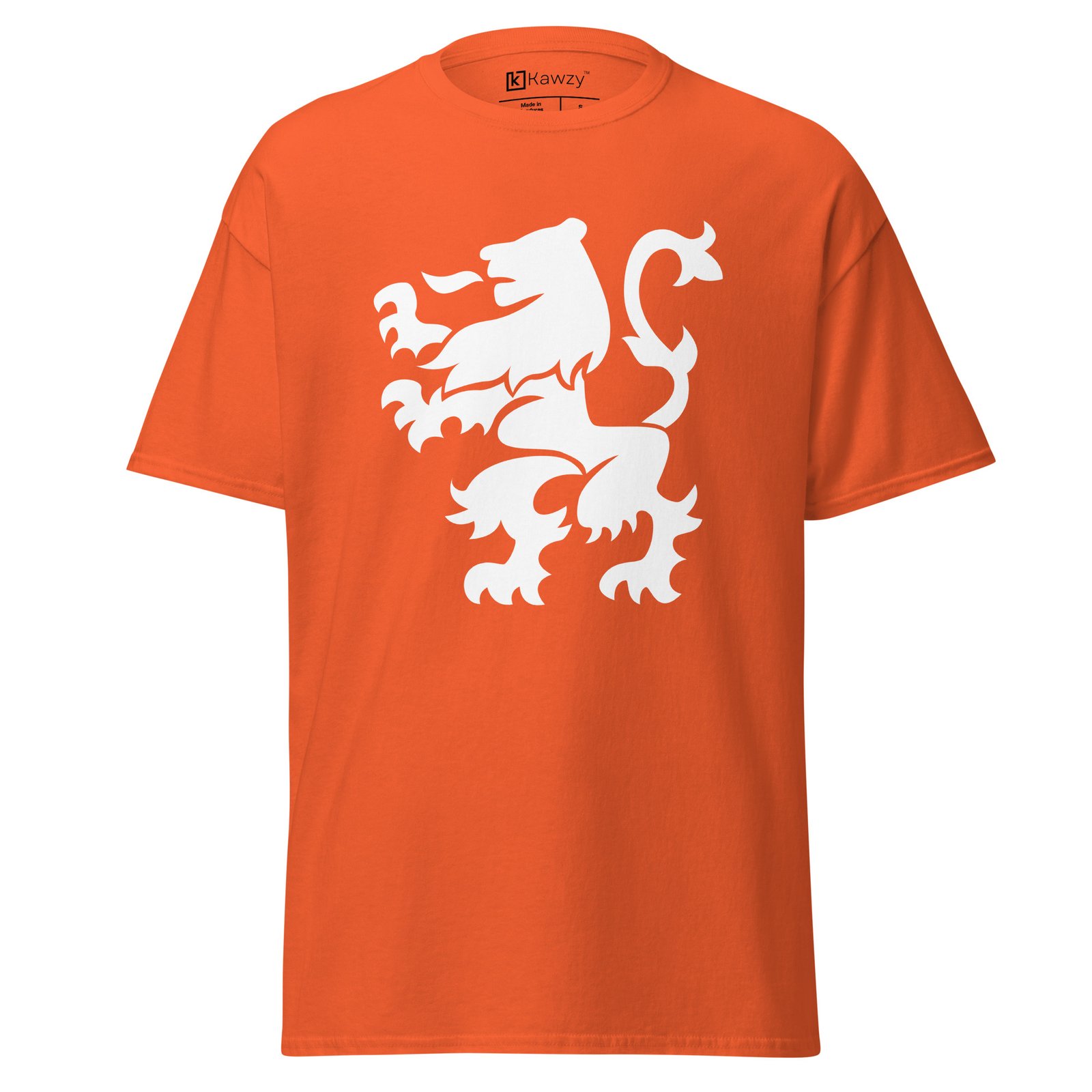 Dutch Lion Coat of Arms T-shirt - Orange Netherlands Tee Dutch Lion Coat of Arms T-shirt - Orange Netherlands Tee