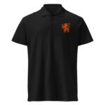 Dutch Lion Embroidered Polo Orange Netherlands Design