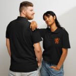 Dutch Lion Embroidered Polo Orange Netherlands Design