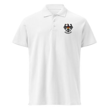 Germany Embroidered Polo German Flag Eagle Design