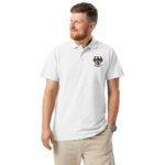 Germany Embroidered Polo German Flag Eagle Design