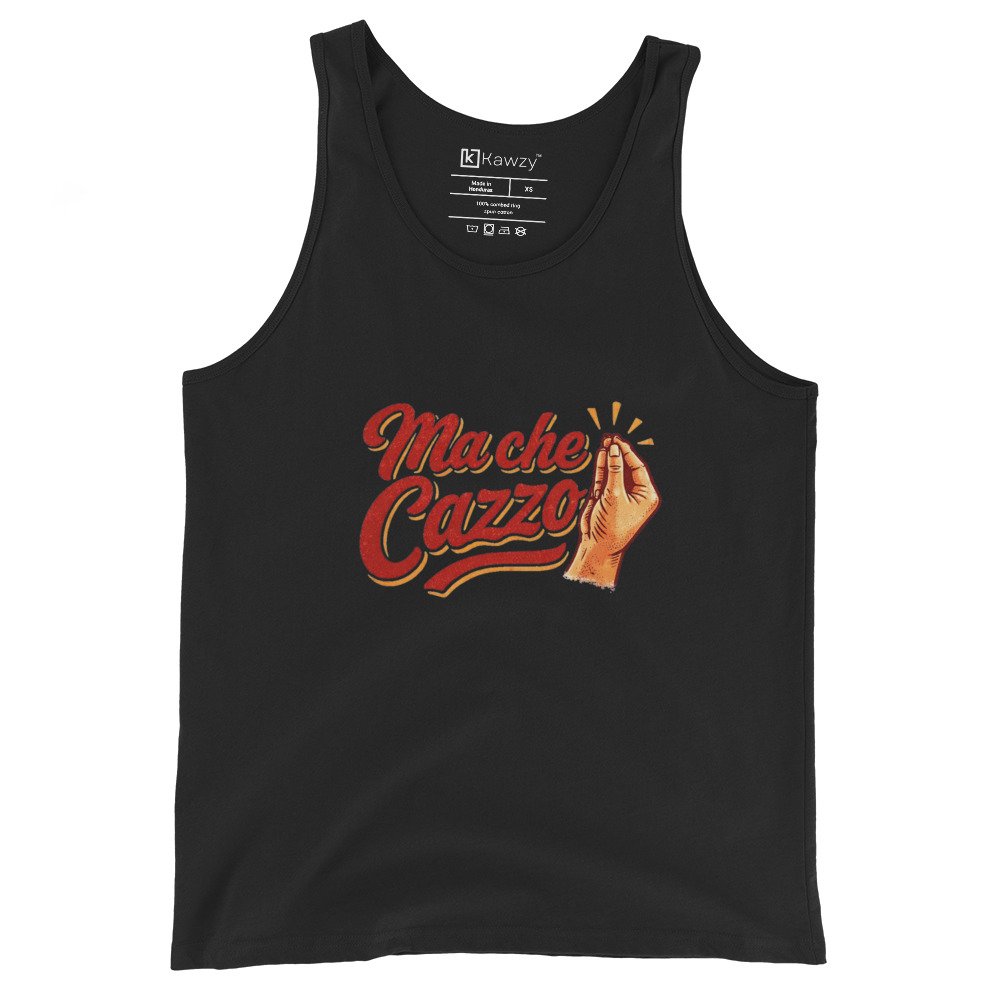 Ma Che Cazzo Tank Top Italian Gesture Vintage Tee Ma Che Cazzo Tank Top Italian Gesture Vintage Tee