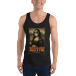 Kiss Me Mona Lisa Tank Top Rock Art Vintage Design