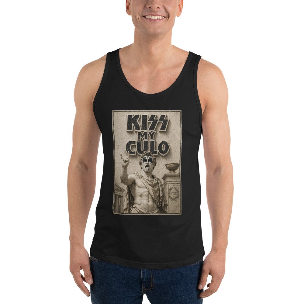 Kiss My Culo Tank Top Funny Roman Statue Vintage Tee Kiss My Culo Tank Top Funny Roman Statue Vintage Tee