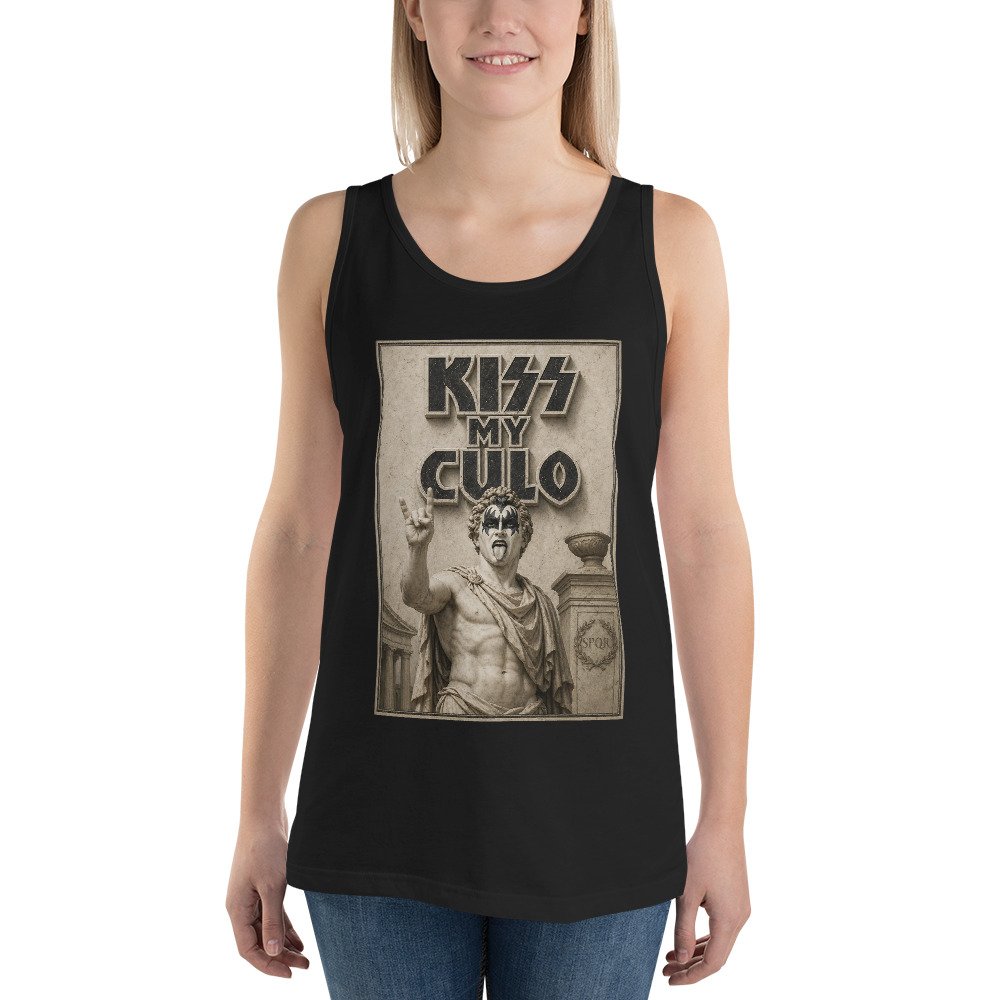 Kiss My Culo Tank Top Funny Roman Statue Vintage Tee Kiss My Culo Tank Top Funny Roman Statue Vintage Tee