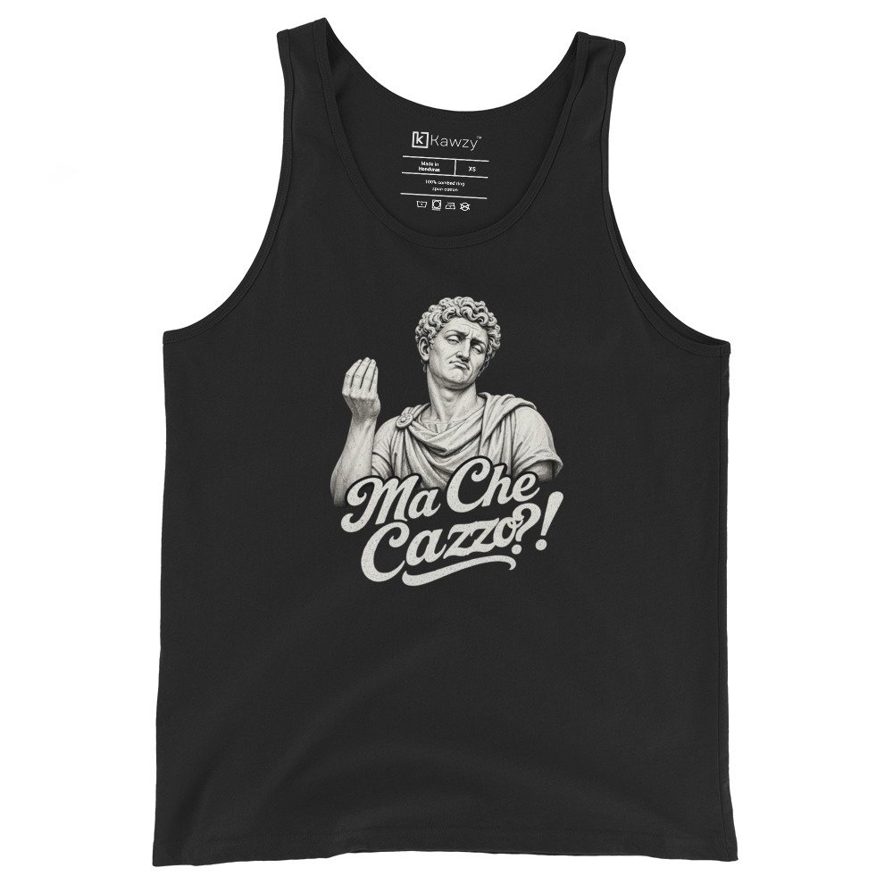 Ma Che Cazzo Tank Top Classic Italian Gesture Tee Ma Che Cazzo Tank Top Classic Italian Gesture Tee