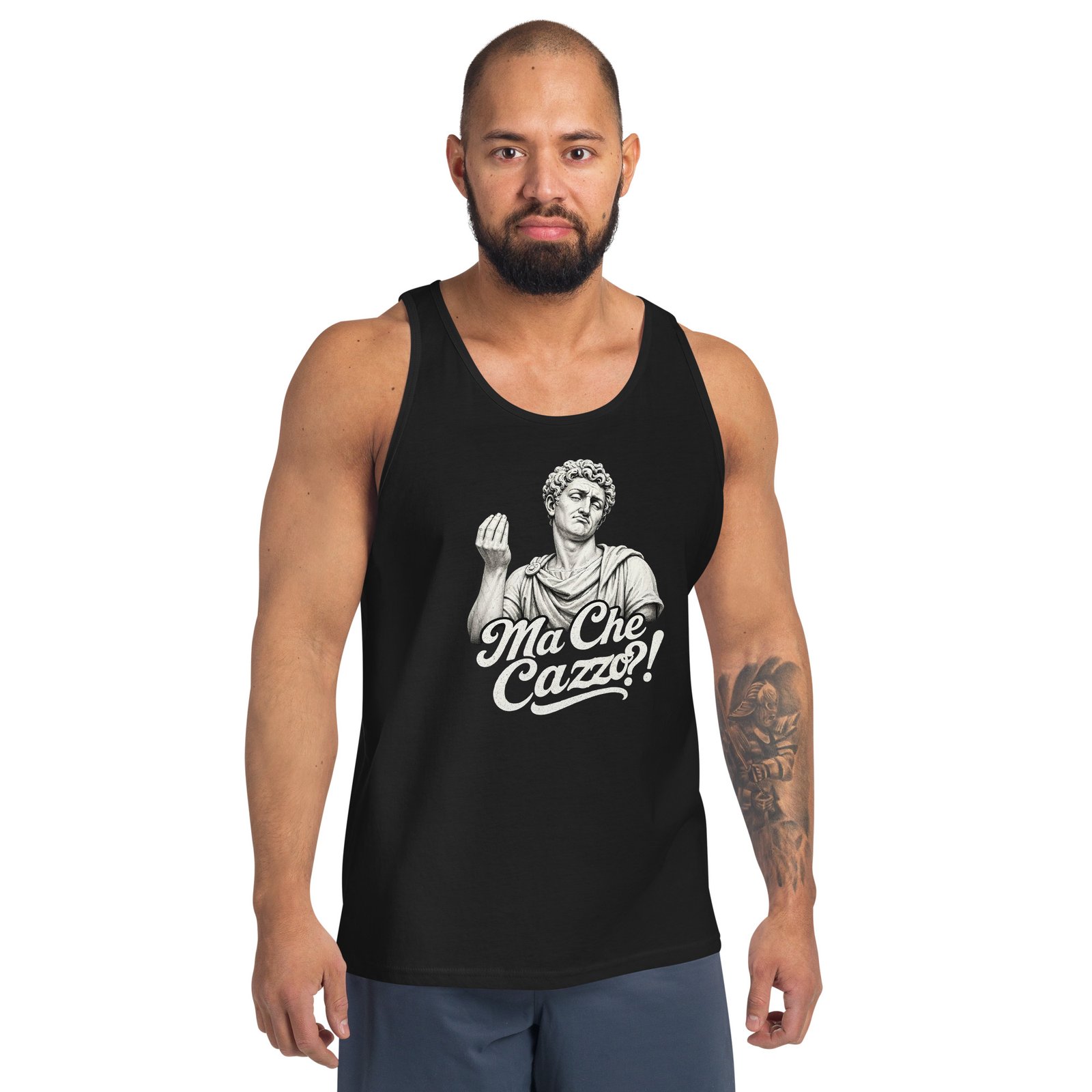 Ma Che Cazzo Tank Top Classic Italian Gesture Tee Ma Che Cazzo Tank Top Classic Italian Gesture Tee