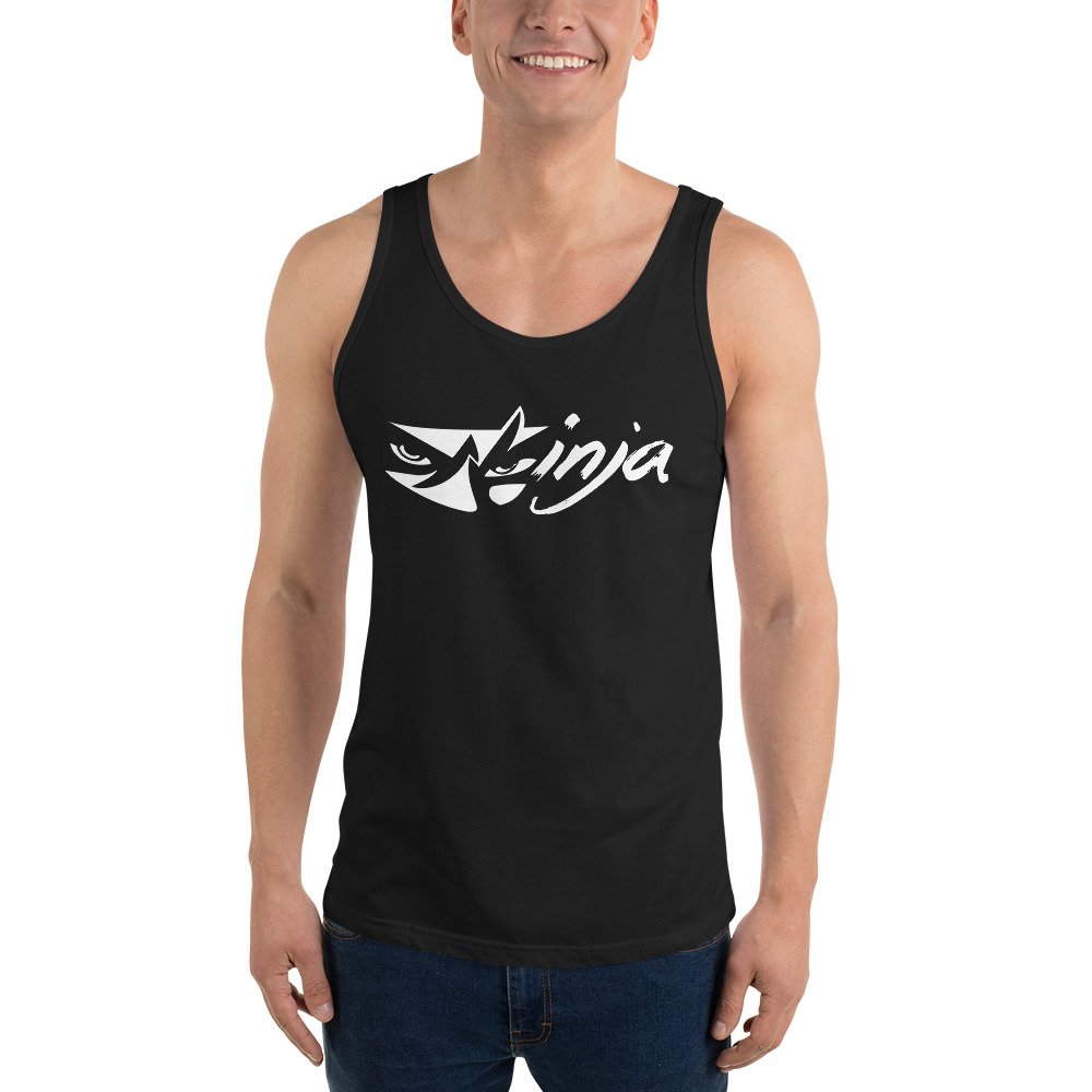 Ninja Logo Tank Top Stealth Streetwear Black Tank Ninja Logo Tank Top Stealth Streetwear Black Tank