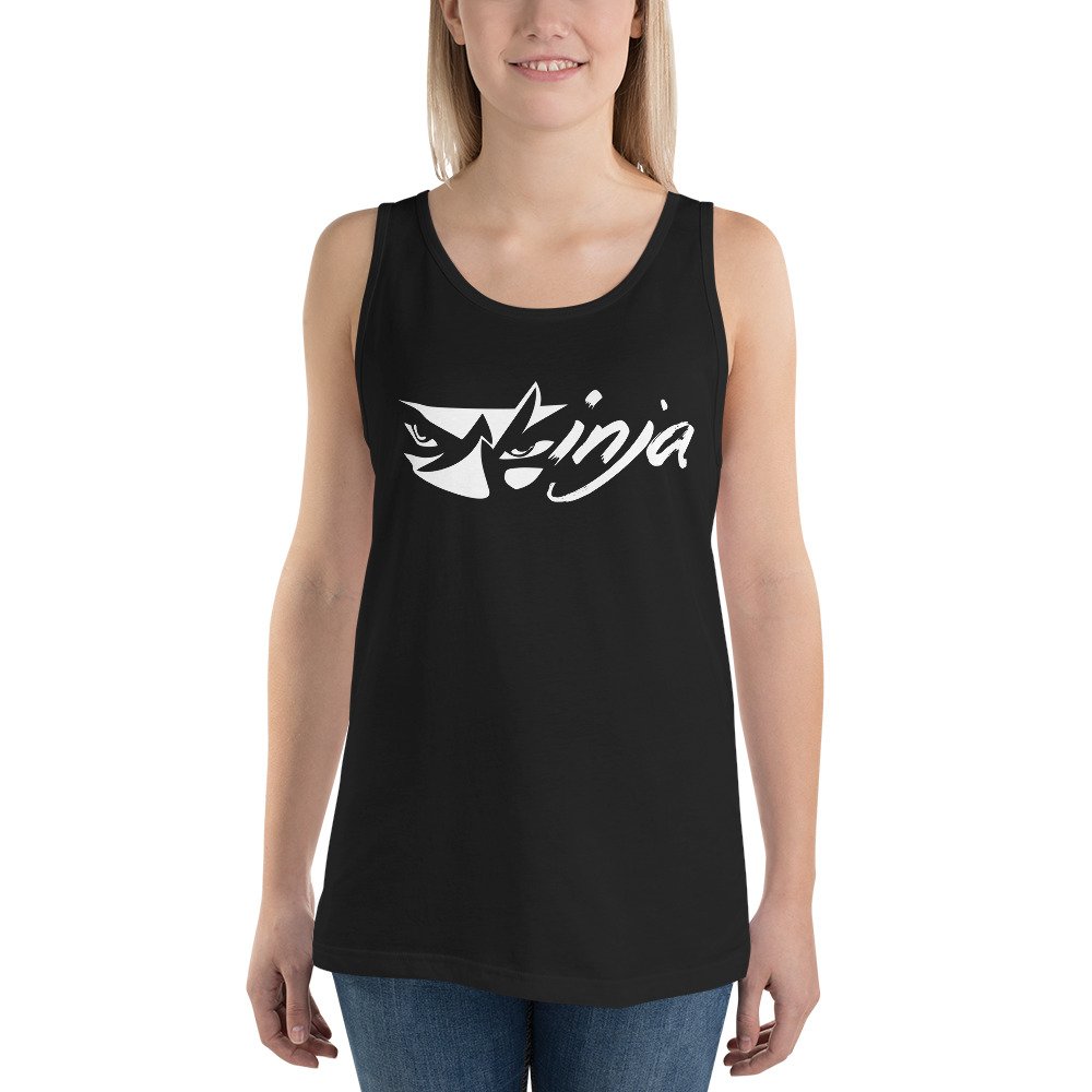 Ninja Logo Tank Top Stealth Streetwear Black Tank Ninja Logo Tank Top Stealth Streetwear Black Tank