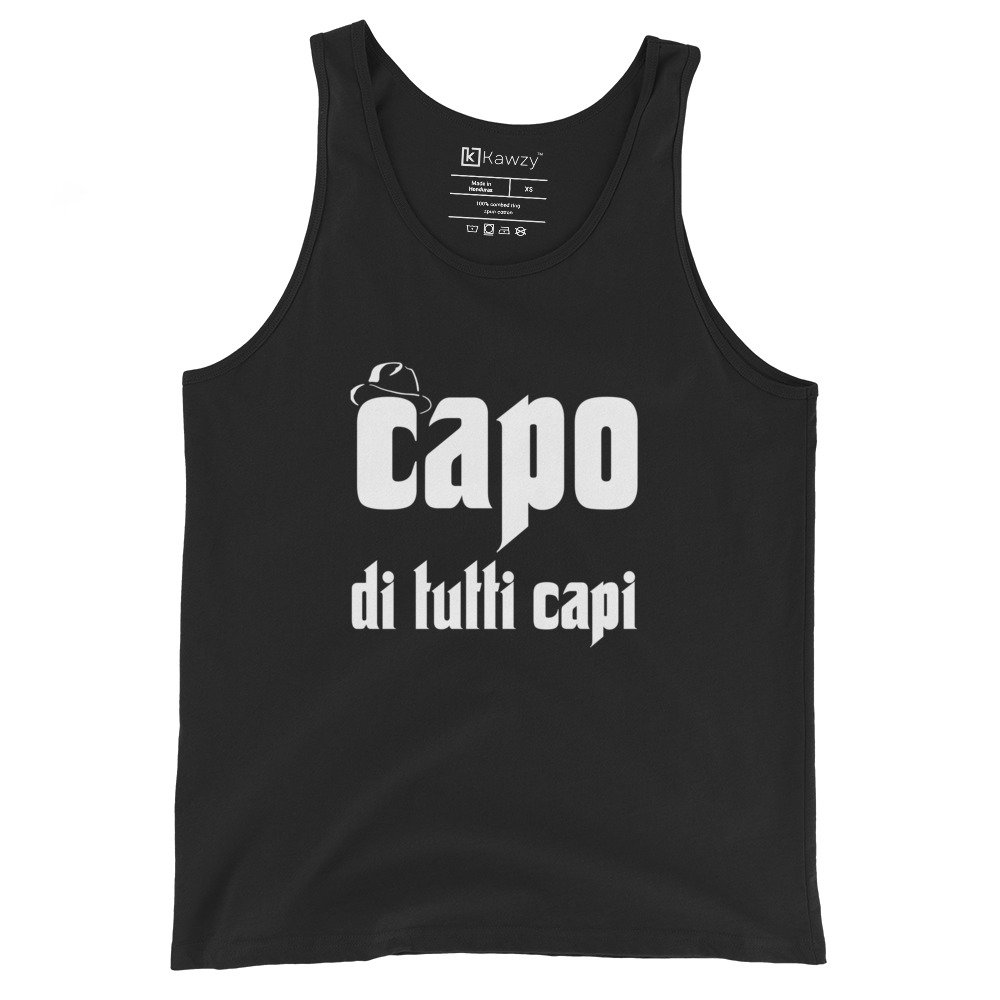Capo Di Tutti Capi Tank Top Boss Of All Bosses Mafia Tee Capo Di Tutti Capi Tank Top Boss Of All Bosses Mafia Tee