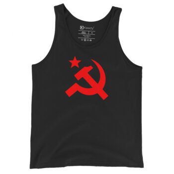Hammer And Sickle Tank Top Soviet Symbol Black Tank