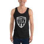 Made In Usa Tank Top Patriotic American Shield Design