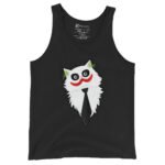Cat Joker Tank Top Funny Cartoon Cat Villain Shirt