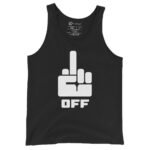 Fuck Off Tank Top Bold Middle Finger Design | Edgy Tee