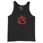 Anarchy Tank Top Red Circled A Symbol | Punk Rock Tee