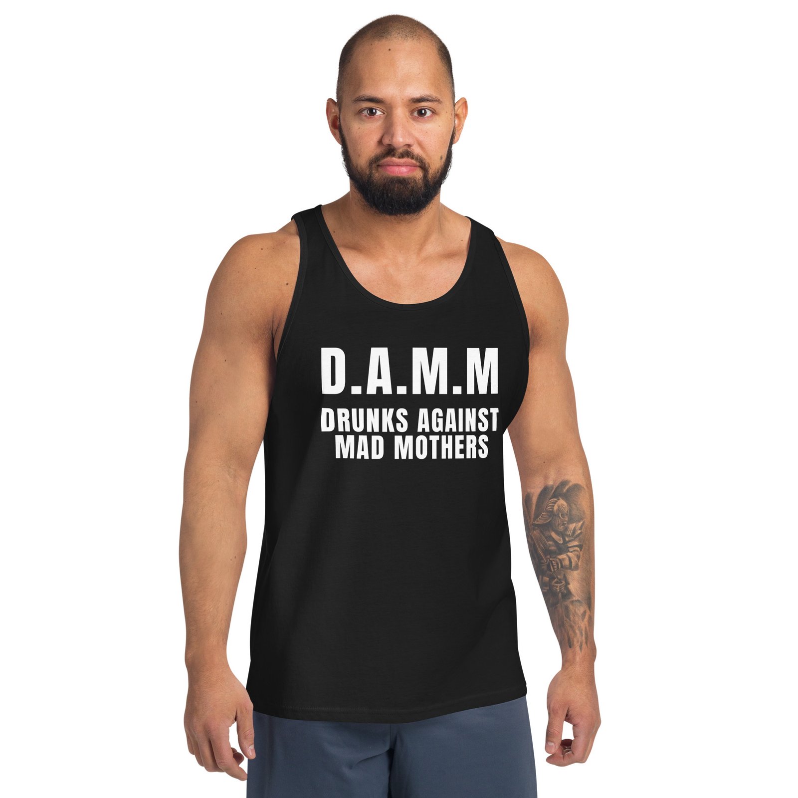 Damm Tank Top Drunks Against Mad Mothers | Funny Tee Damm Tank Top Drunks Against Mad Mothers | Funny Tee