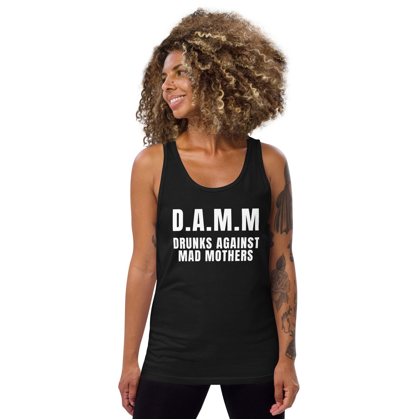 Damm Tank Top Drunks Against Mad Mothers | Funny Tee Damm Tank Top Drunks Against Mad Mothers | Funny Tee