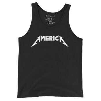 Metallica America Tank Top Heavy Metal Patriotic Design