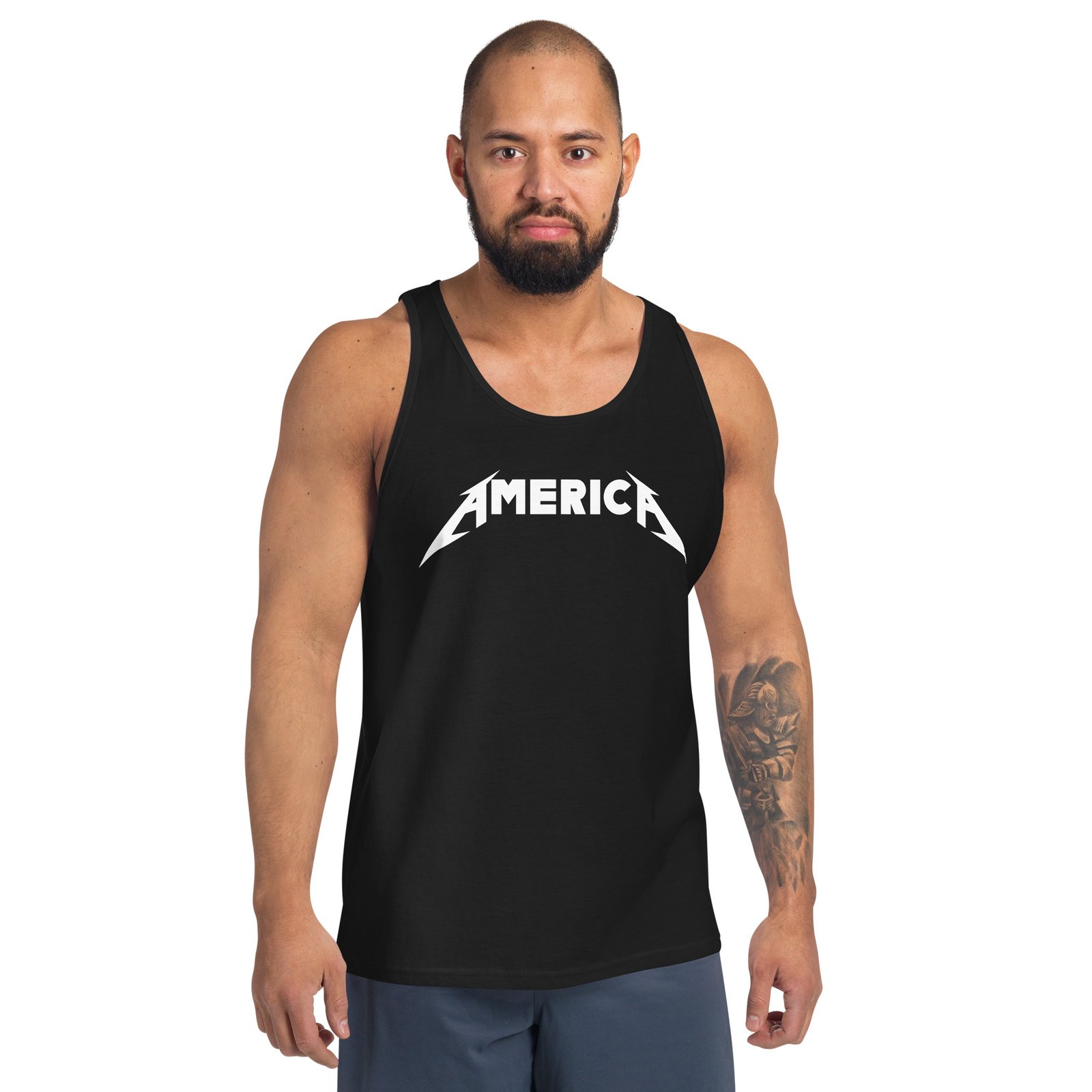 Metallica America Tank Top Heavy Metal Patriotic Design Metallica America Tank Top Heavy Metal Patriotic Design