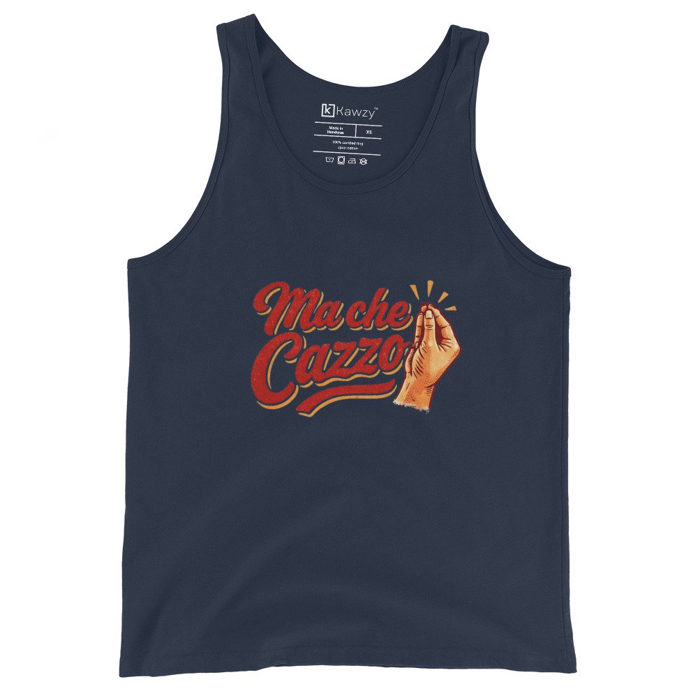 Ma Che Cazzo Tank Top Italian Gesture Vintage Tee Ma Che Cazzo Tank Top Italian Gesture Vintage Tee