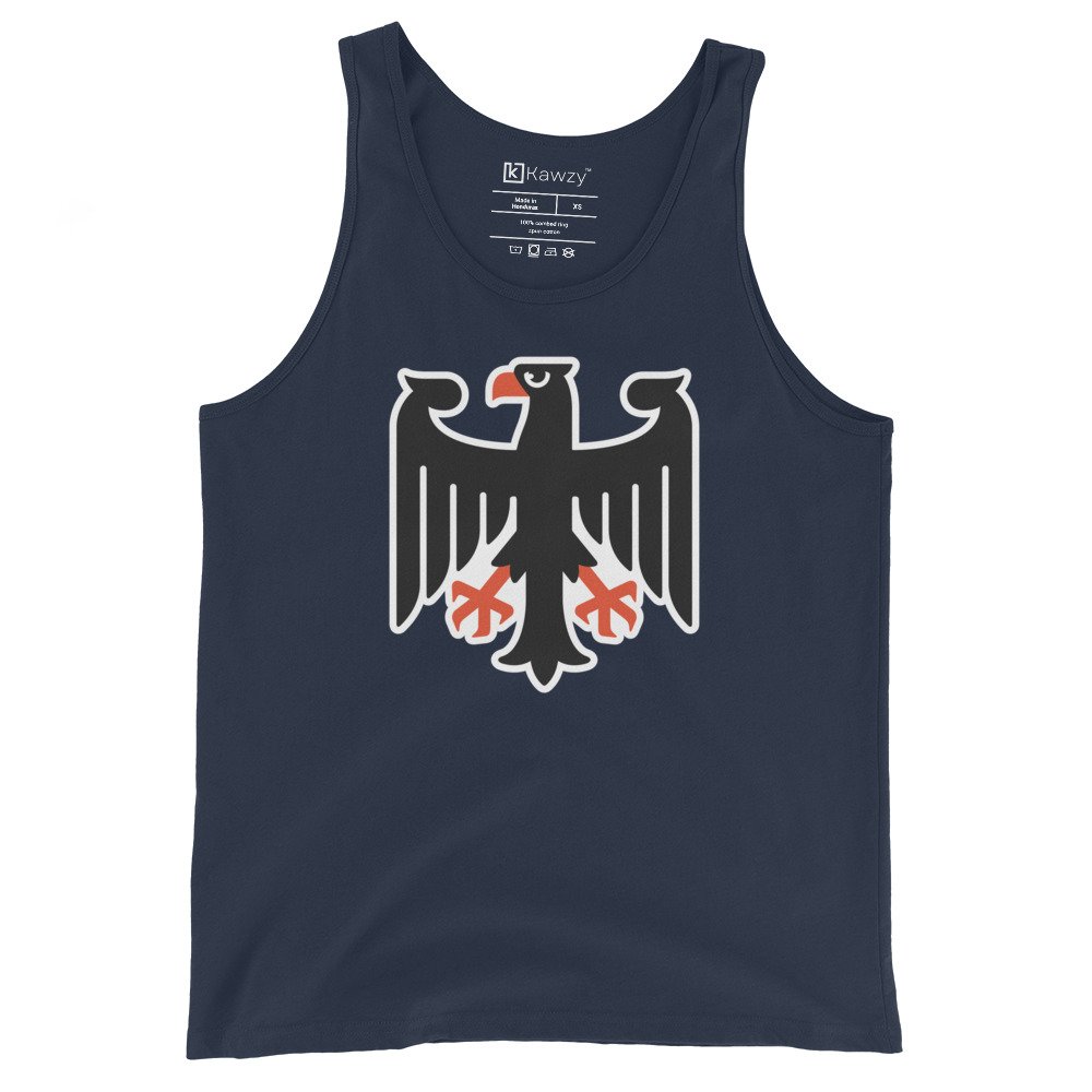 German Eagle Tank Top Bundesadler Emblem Black Tank German Eagle Tank Top Bundesadler Emblem Black Tank