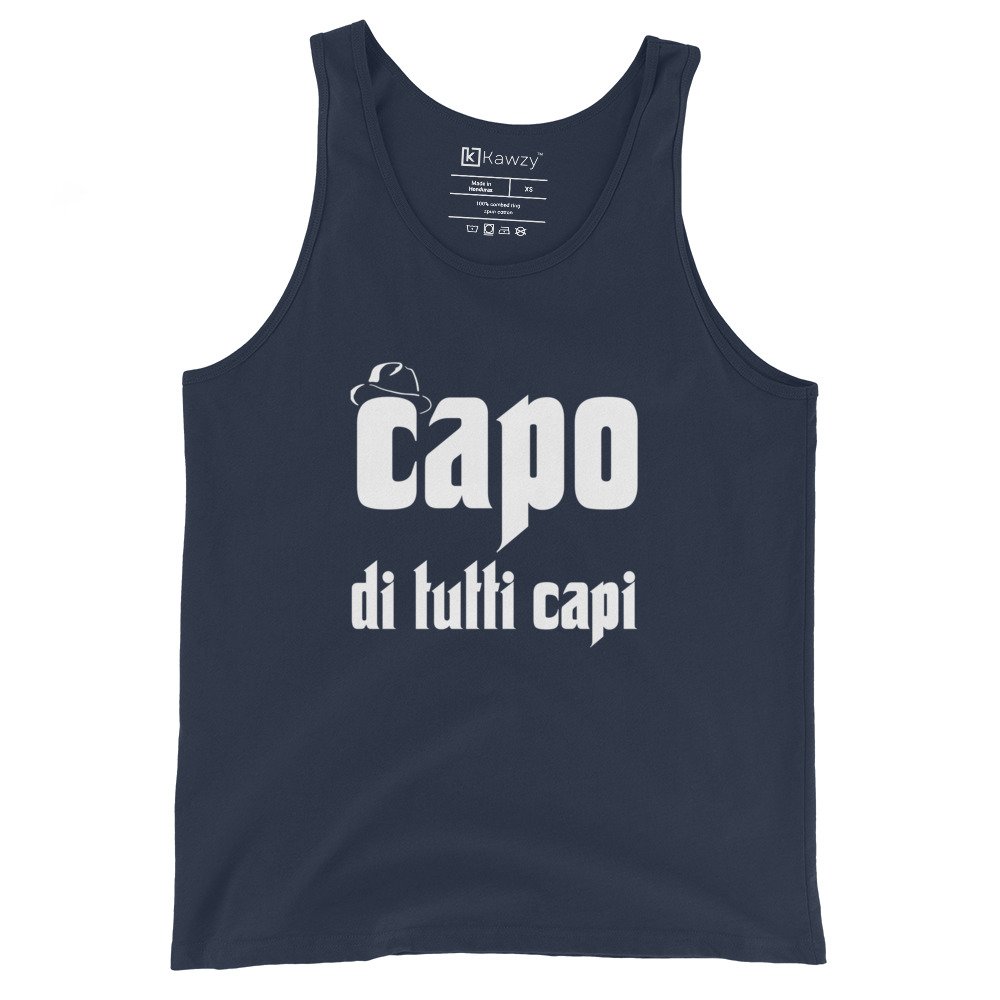 Capo Di Tutti Capi Tank Top Boss Of All Bosses Mafia Tee Capo Di Tutti Capi Tank Top Boss Of All Bosses Mafia Tee
