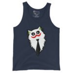 Cat Joker Tank Top Funny Cartoon Cat Villain Shirt