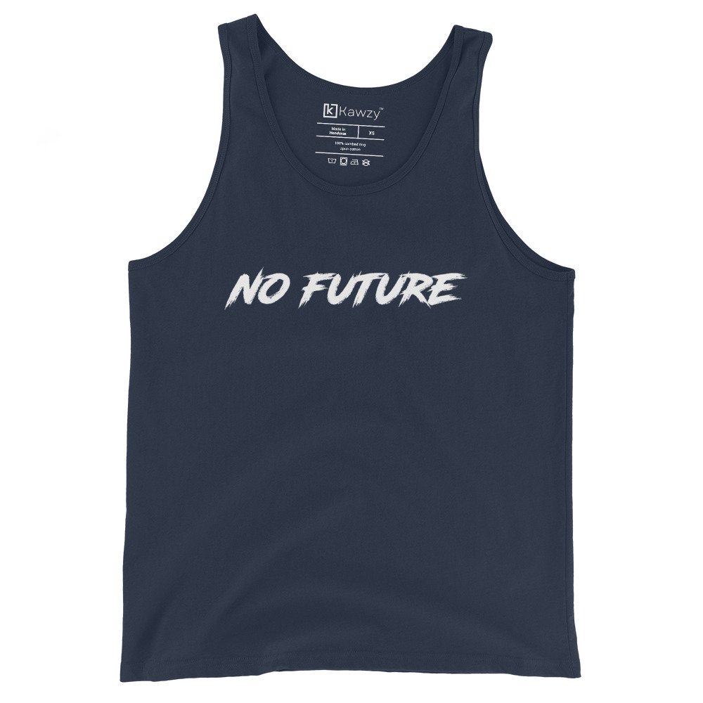 No Future Tank Top Punk Rock Slogan Shirt | Edgy Style No Future Tank Top Punk Rock Slogan Shirt | Edgy Style