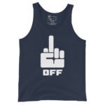 Fuck Off Tank Top Bold Middle Finger Design | Edgy Tee