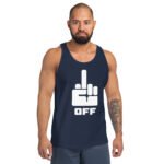 Fuck Off Tank Top Bold Middle Finger Design | Edgy Tee