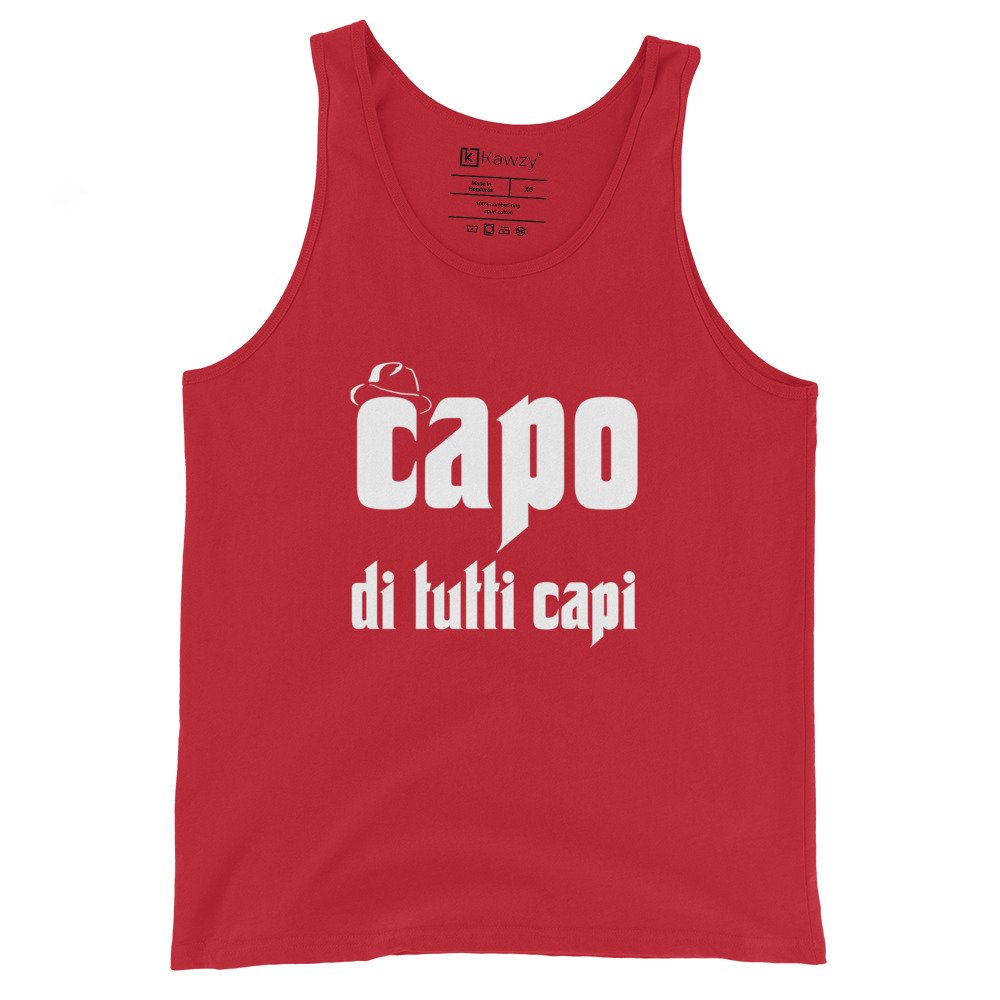 Capo Di Tutti Capi Tank Top Boss Of All Bosses Mafia Tee Capo Di Tutti Capi Tank Top Boss Of All Bosses Mafia Tee