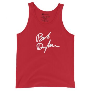 Bob Dylan Signature Tank Top Official Autograph Design