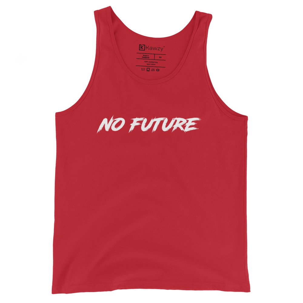 No Future Tank Top Punk Rock Slogan Shirt | Edgy Style No Future Tank Top Punk Rock Slogan Shirt | Edgy Style