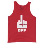 Fuck Off Tank Top Bold Middle Finger Design | Edgy Tee