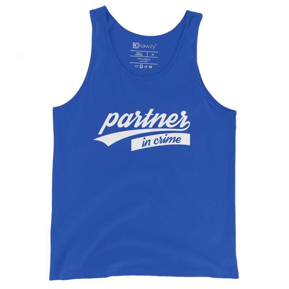 Partner In Crime Tank Top Best Friend Matching Tees Partner In Crime Tank Top Best Friend Matching Tees