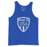 Made In Usa Tank Top Patriotic American Shield Design