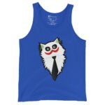 Cat Joker Tank Top Funny Cartoon Cat Villain Shirt