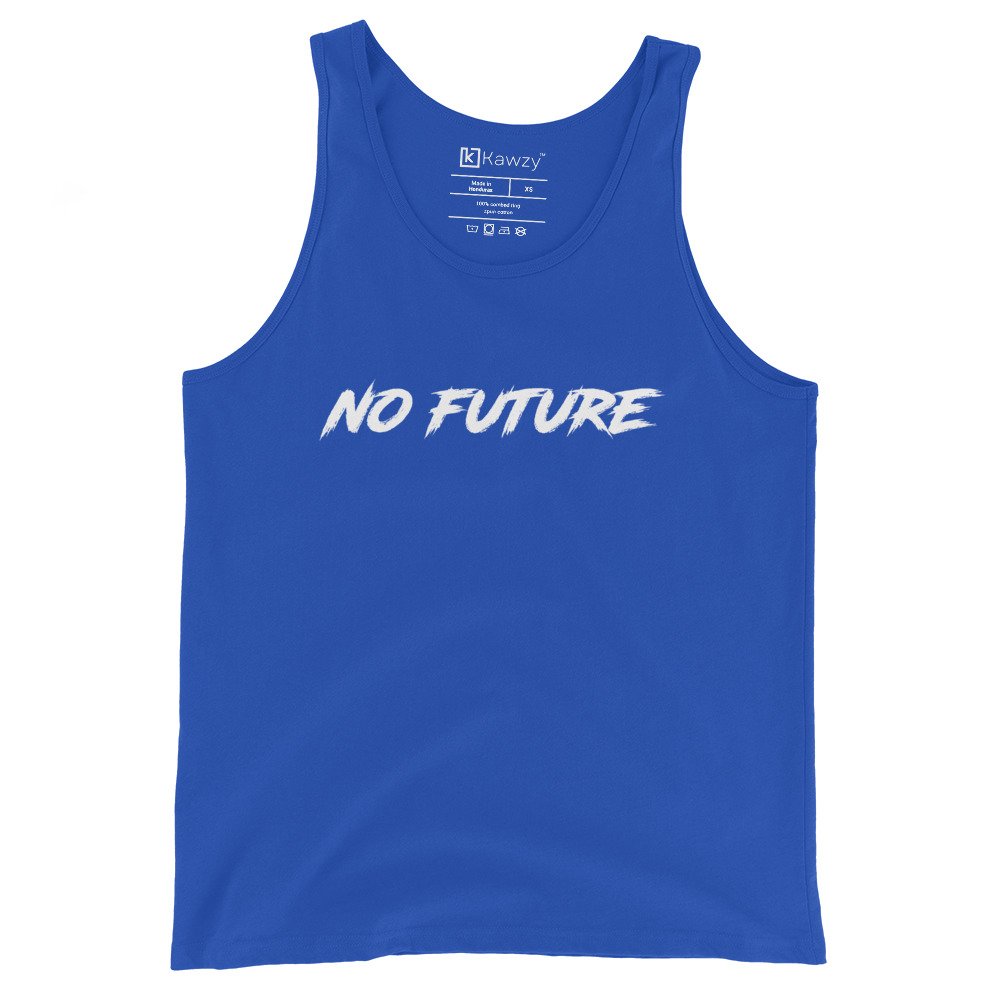No Future Tank Top Punk Rock Slogan Shirt | Edgy Style No Future Tank Top Punk Rock Slogan Shirt | Edgy Style