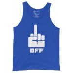 Fuck Off Tank Top Bold Middle Finger Design | Edgy Tee