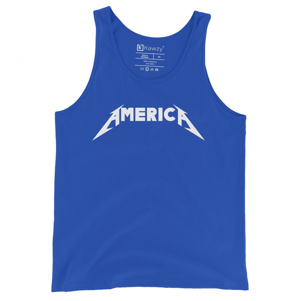 Metallica America Tank Top Heavy Metal Patriotic Design Metallica America Tank Top Heavy Metal Patriotic Design