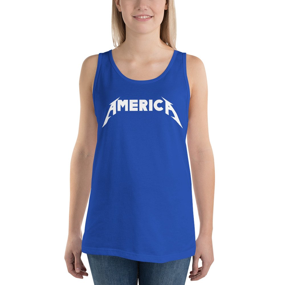 Metallica America Tank Top Heavy Metal Patriotic Design Metallica America Tank Top Heavy Metal Patriotic Design