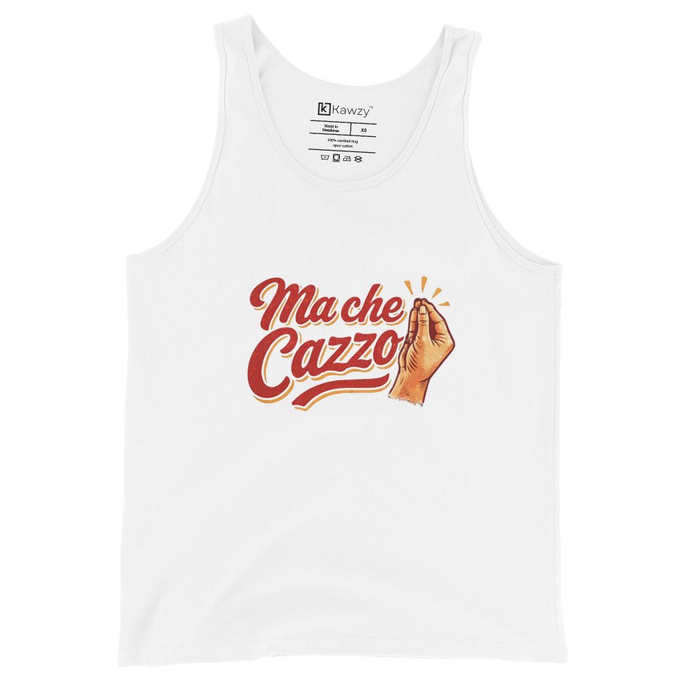 Ma Che Cazzo Tank Top Italian Gesture Vintage Tee Ma Che Cazzo Tank Top Italian Gesture Vintage Tee