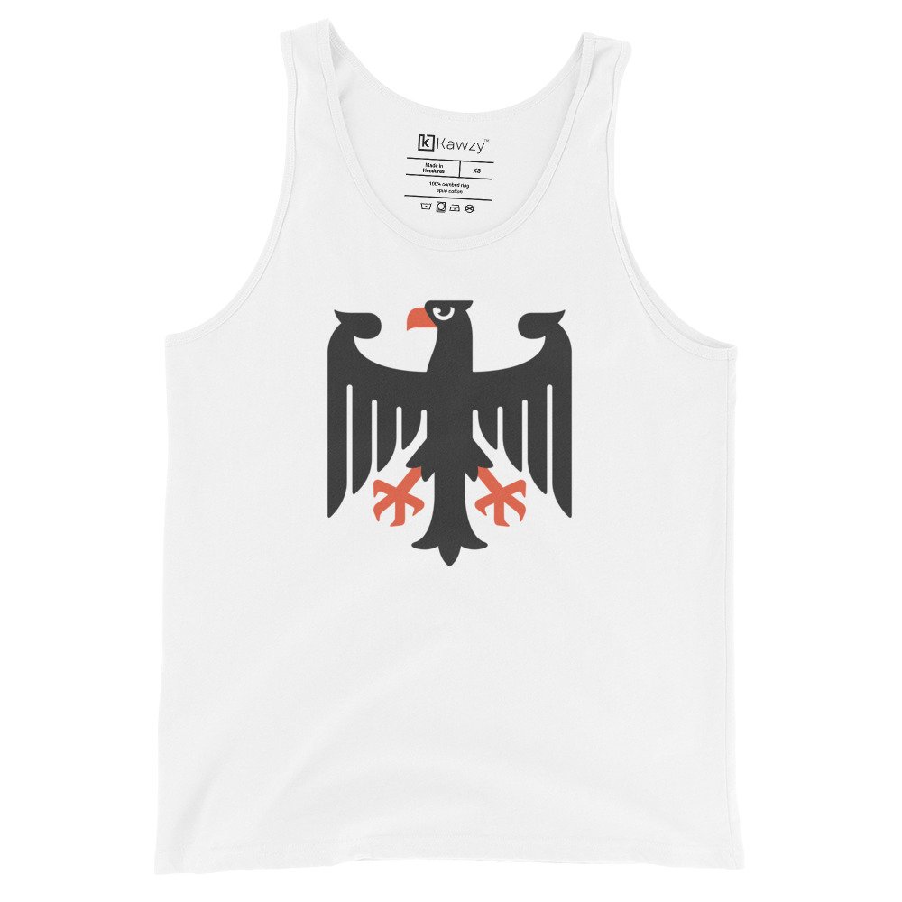 German Eagle Tank Top Bundesadler Emblem Black Tank German Eagle Tank Top Bundesadler Emblem Black Tank
