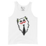 Cat Joker Tank Top Funny Cartoon Cat Villain Shirt