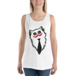Cat Joker Tank Top Funny Cartoon Cat Villain Shirt