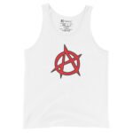Anarchy Tank Top Red Circled A Symbol | Punk Rock Tee