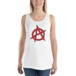 Anarchy Tank Top Red Circled A Symbol | Punk Rock Tee